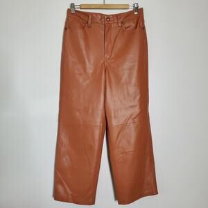 Blank NYC The Baxter Ribcage straight leg Faux leather pants Size 30 EUC